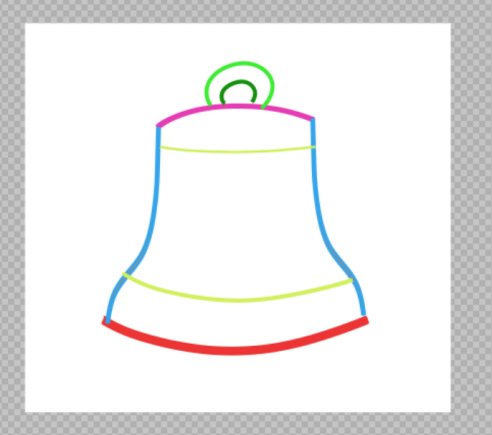 Dessin de cloche héraldique par Augusto L