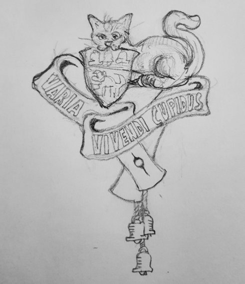 Petit chat aux armes Loubet del Bayle de Sivane Saray