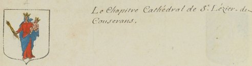 Armoiries du chapitre cathédral de Saint-Lizier, Armorial d'Hozier