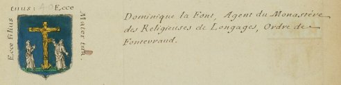 Armoiries des Prémontrés de Combelongues, Site Abbaye de Combelogues