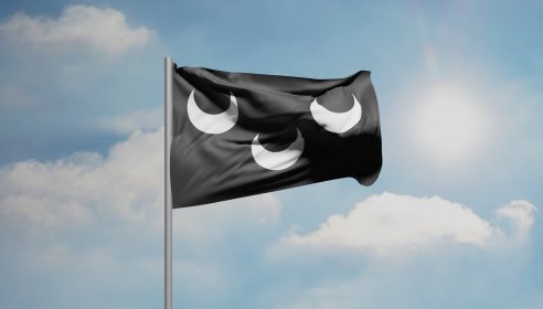 Drapeau aux armes Belfils par Aerra Carnicom