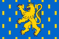 Drapeau armorié de la Franche-Comté