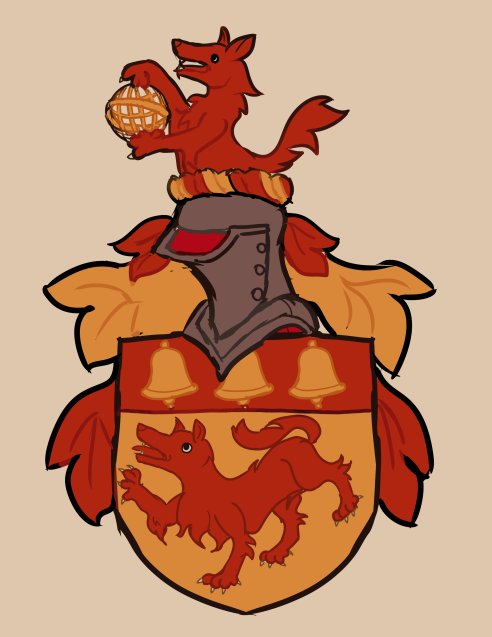 Esquisse de blason Loubet del Bayle, Raven Foxx