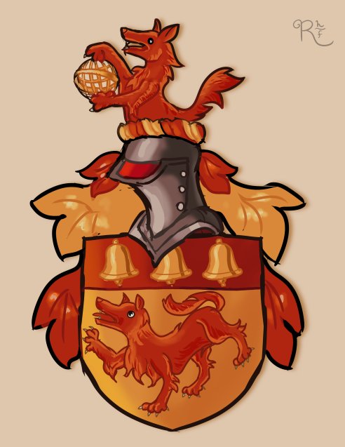 Esquisse de blason Loubet del Bayle, Raven Foxx