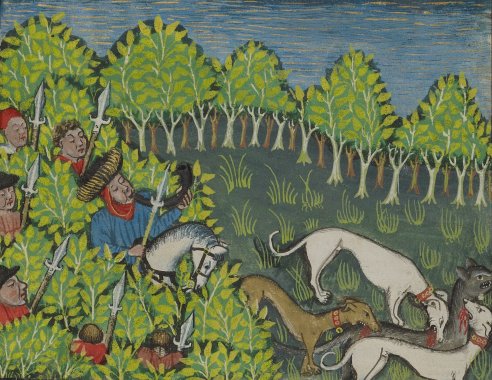 Chapitre LV, Ci devise comment on doit chassier et prendre le lou, Livre de la chasse, Gaston Phébus