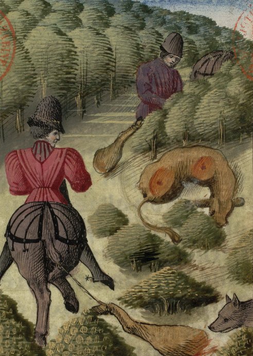 Chapitre LV, Ci devise comment on doit chassier et prendre le lou, Livre de la chasse, Gaston Phébus