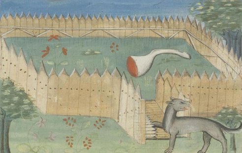 Chapitre LXV, Ci devise comment on puet prendre les lous aux piéges, Livre de la chasse, Gaston Phébus