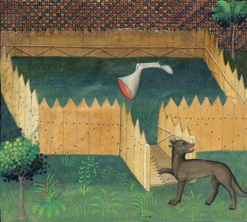 Chapitre LXV, Ci devise comment on puet prendre les lous aux piéges, Livre de la chasse, Gaston Phébus